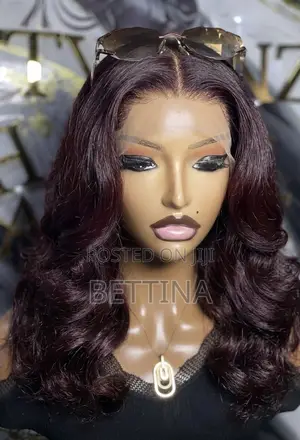 Body Wave in Burgundy Color in 18 Inches With 13 by 4 Frontal