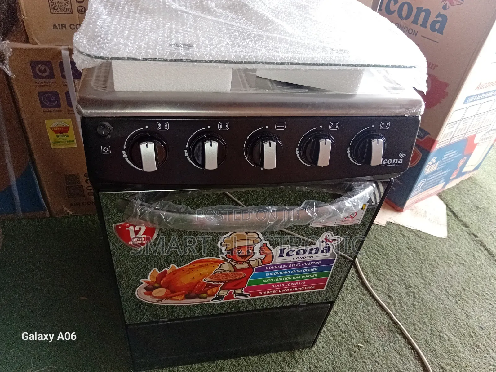 Icona Family Size 4 Burner Gas Stove