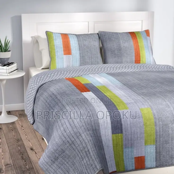Lush Decor Shelly Stripe Quilt With Pillow Case