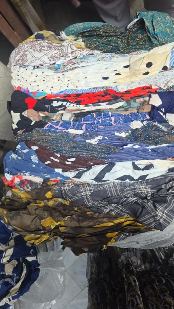Flower Mix Bale, Plain Crep, Jeans and Lace Bale Etc