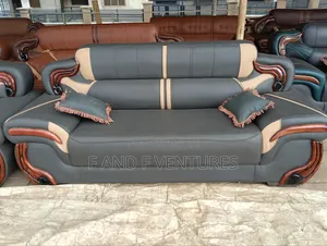Modern Sofa Set (Grey and Beige)