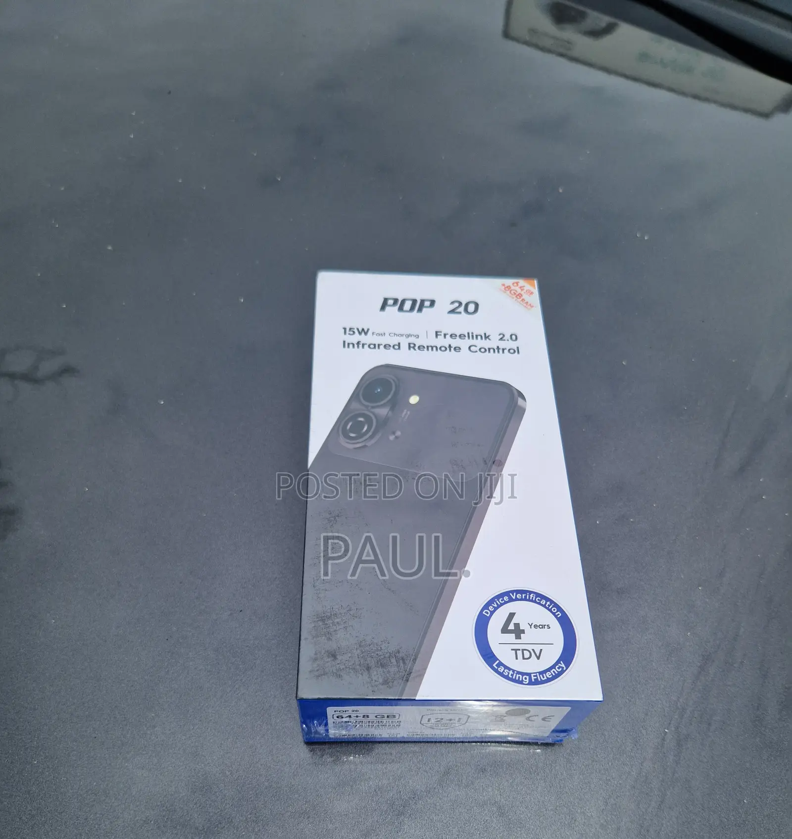 New Tecno Pop 20 128 GB Gray