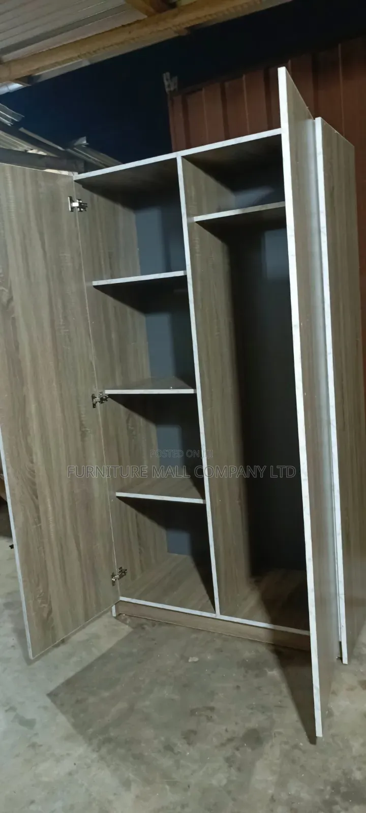 Classical Double Door Wardrobe With Laminated Woods. Free Delivery