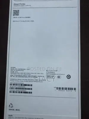 New Apple iPhone 17 Pro Max 1 TB White