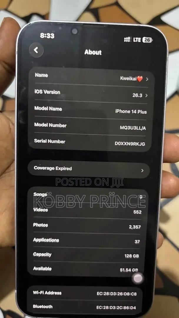 Apple iPhone 14 Plus 128 GB Purple