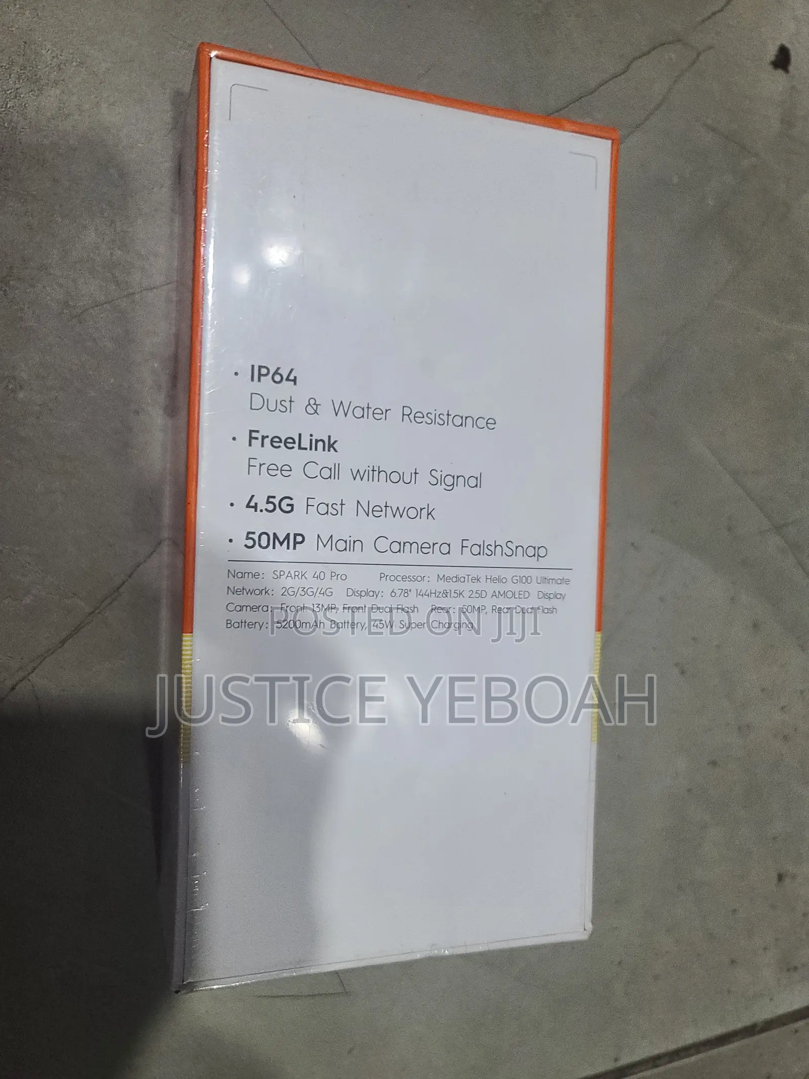New Tecno Spark 40 Pro 256 GB Black