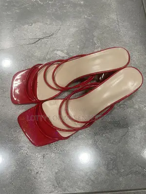 Red Block Heel