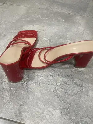 Red Block Heel