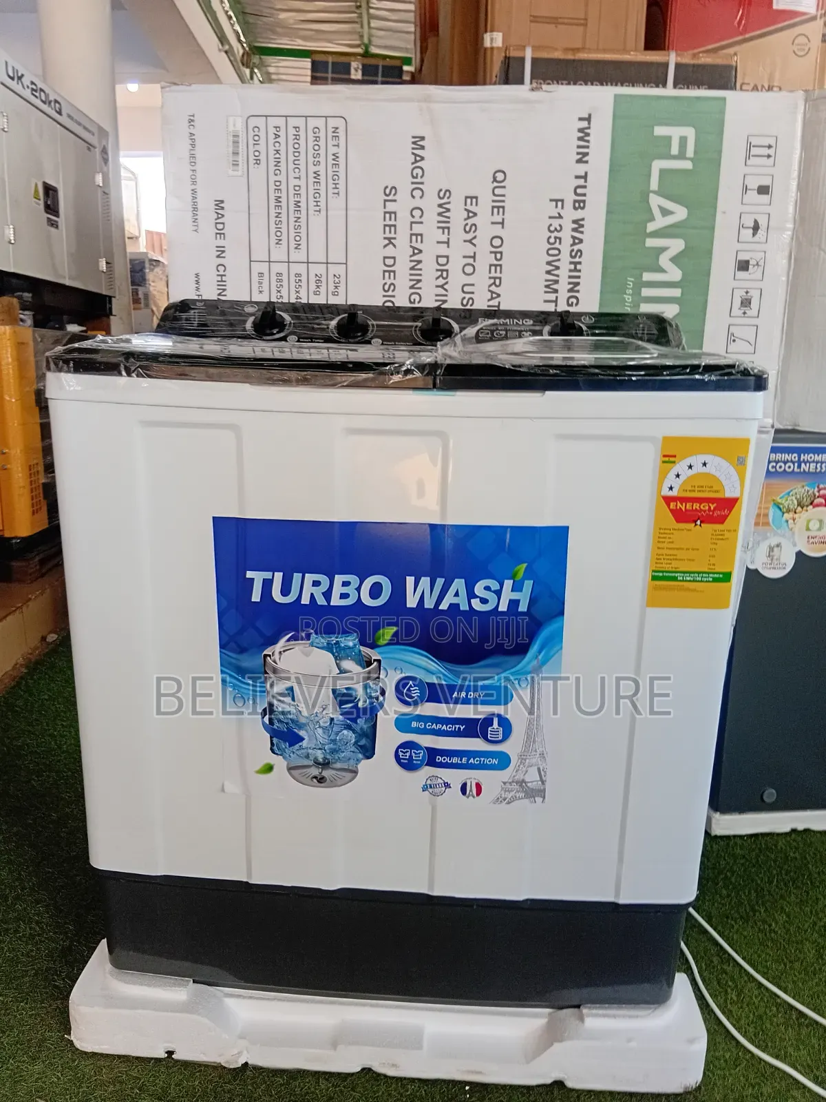 Flamino 12kg Laundry Washing Machine – Durable Reliable 12kg
