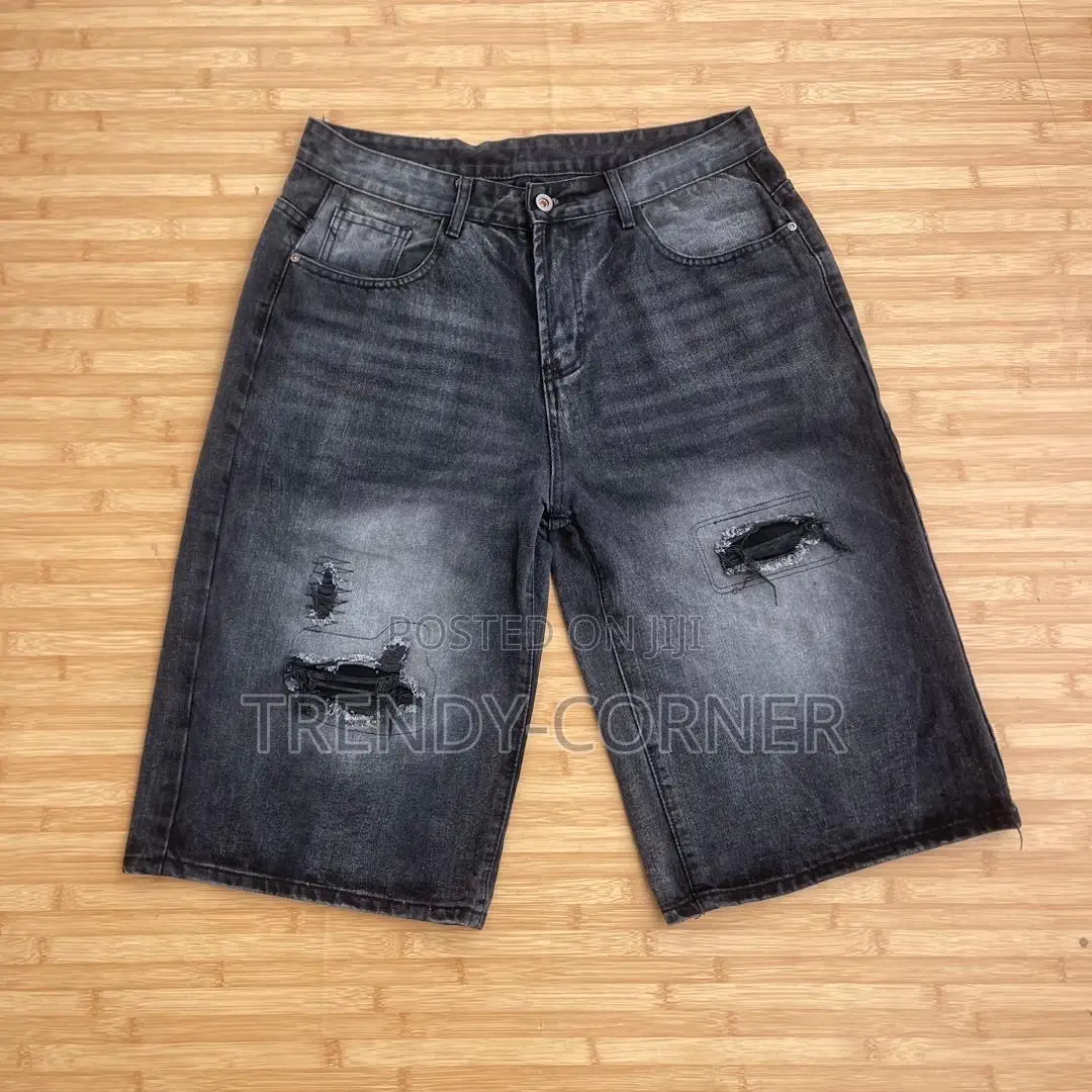 Denim Baggy Jorts / 3 Quarter Shorts