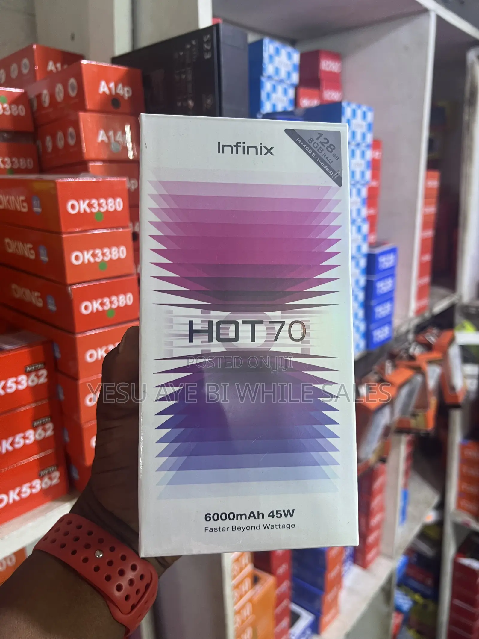 New Infinix Hot 70 128 GB Black