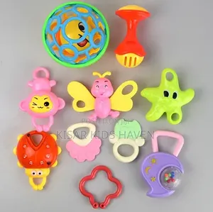 Beautiful and Cute 9 Pieces Rattle and Teether 3months to 1 Year