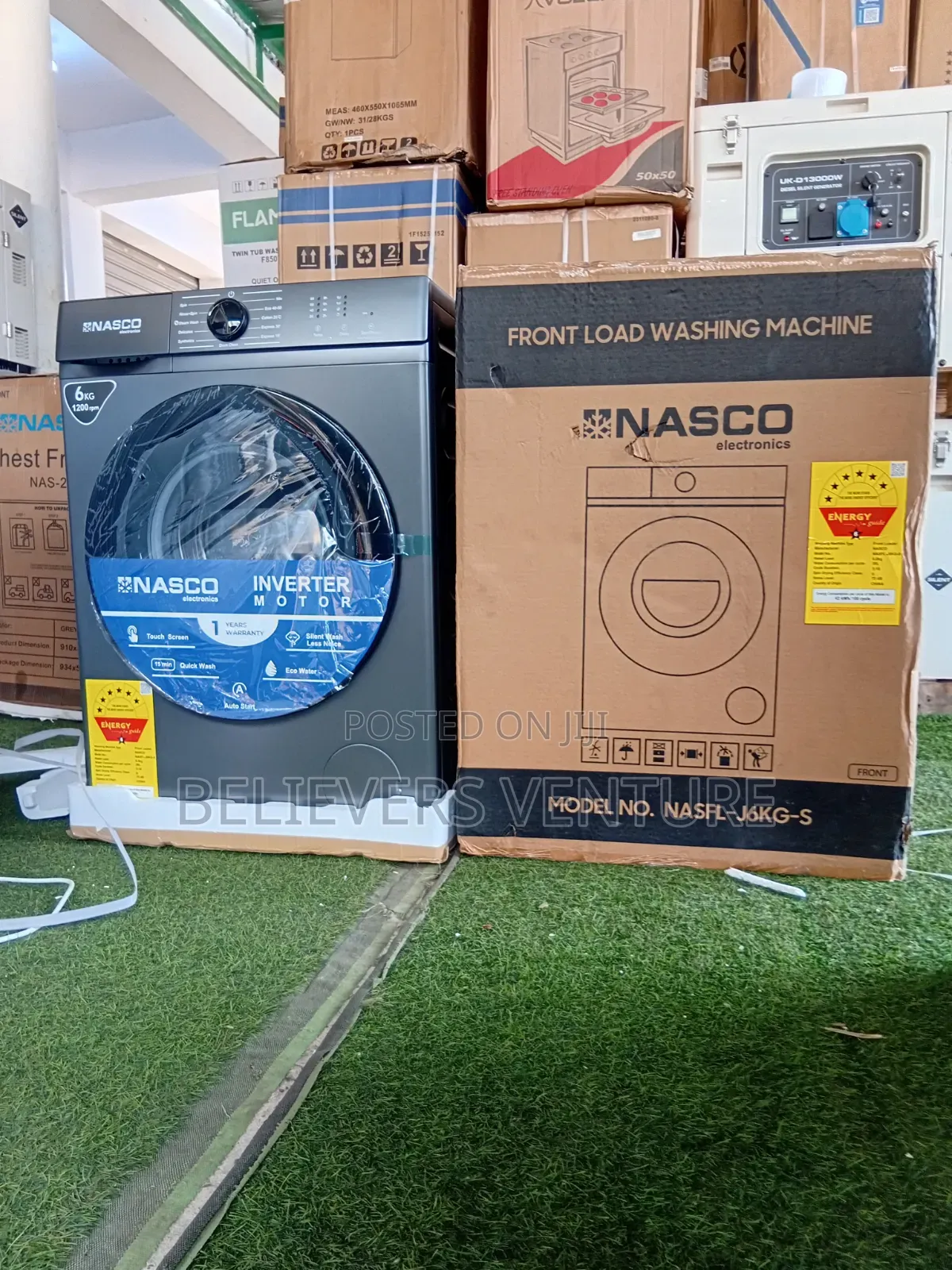 Nasco 6kg Automatic Front Load Washing Machine – Nasfl-J6kg-S