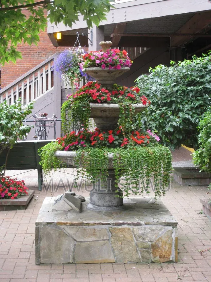 Flowerbeds and Flowerpots Deco