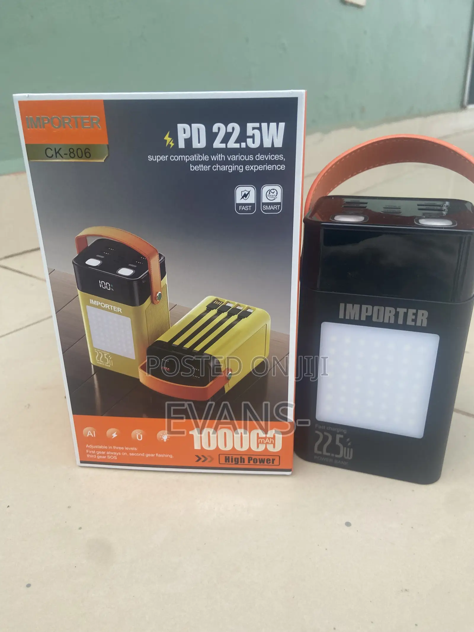 100,000mah Powerful Powerbank With Led Display and Led Torchlight