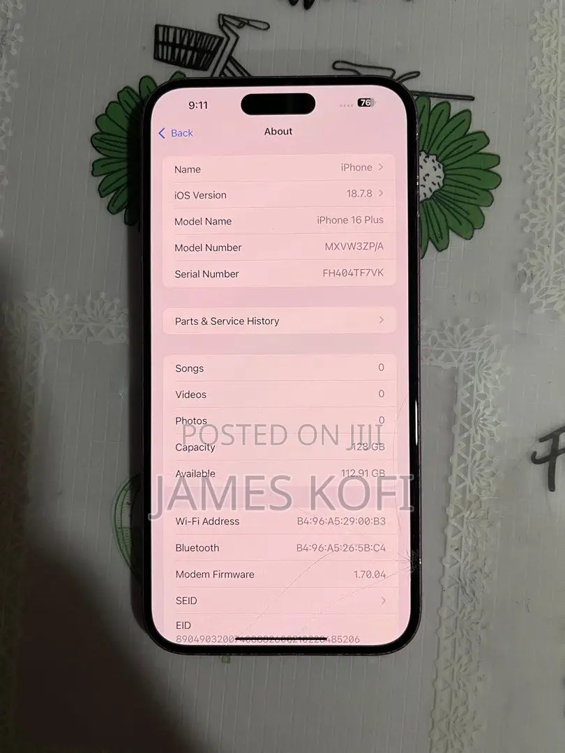 Apple iPhone 16 Plus 128 GB Pink