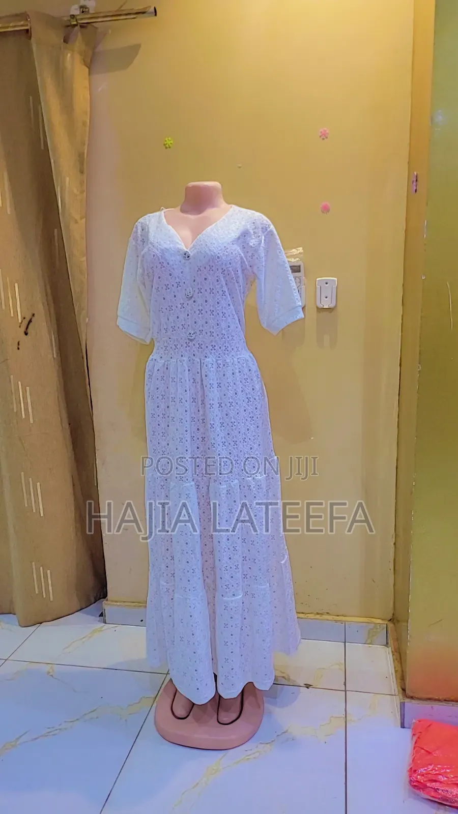Gorgeous Cotton Net Lace Dress