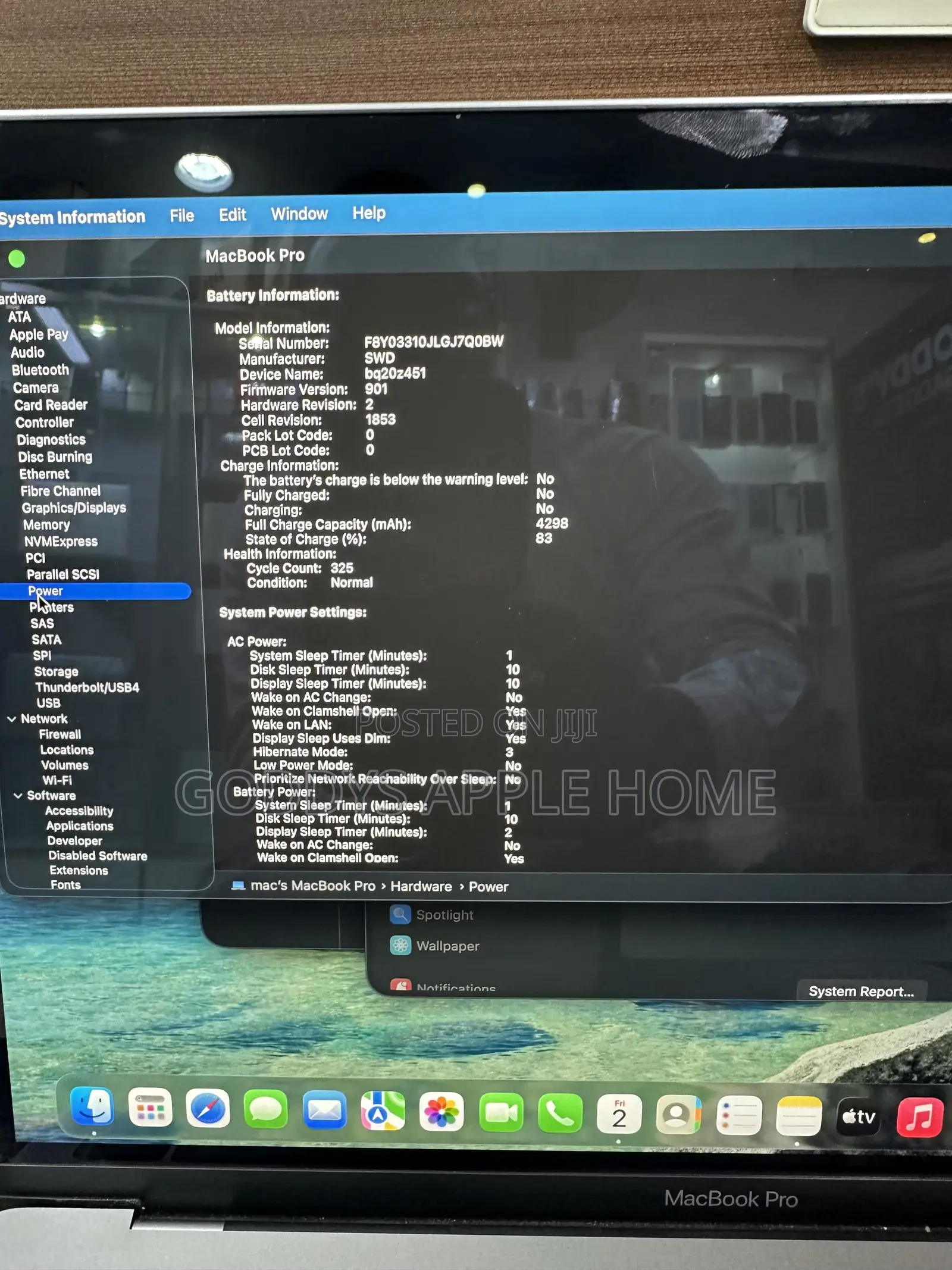 Laptop Apple MacBook Pro 2020 16GB Intel Core i5 SSD 512GB