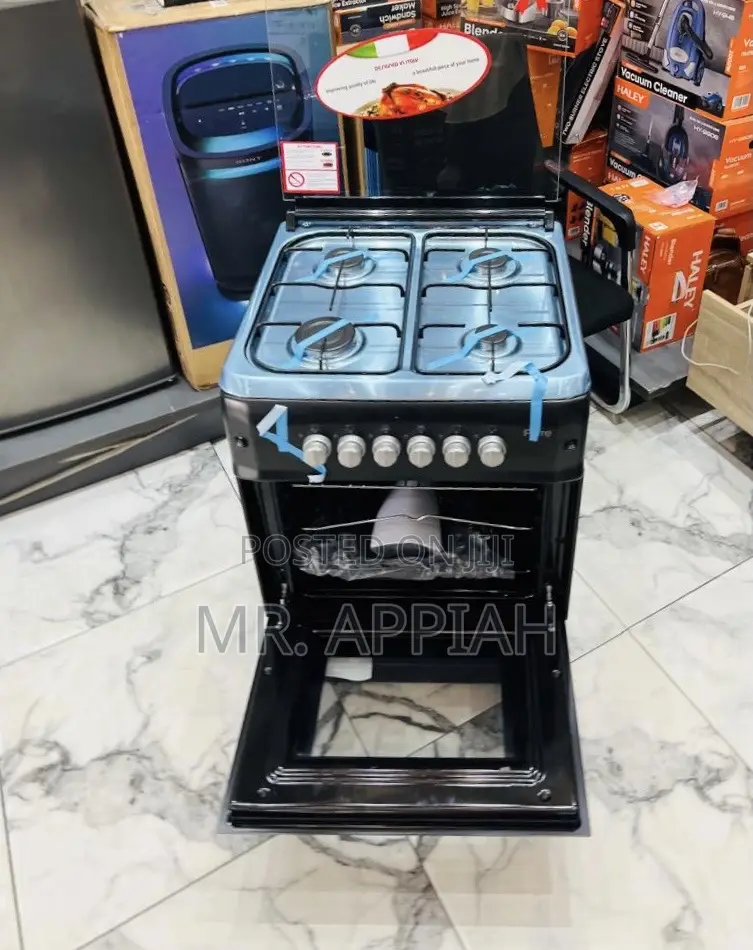 Get Affordable Ferre 60x60cm Glass Lid 4 Gas Burner(Black) 