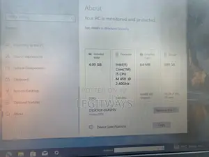 Laptop Dell 4GB Intel Core i5 HDD 640GB