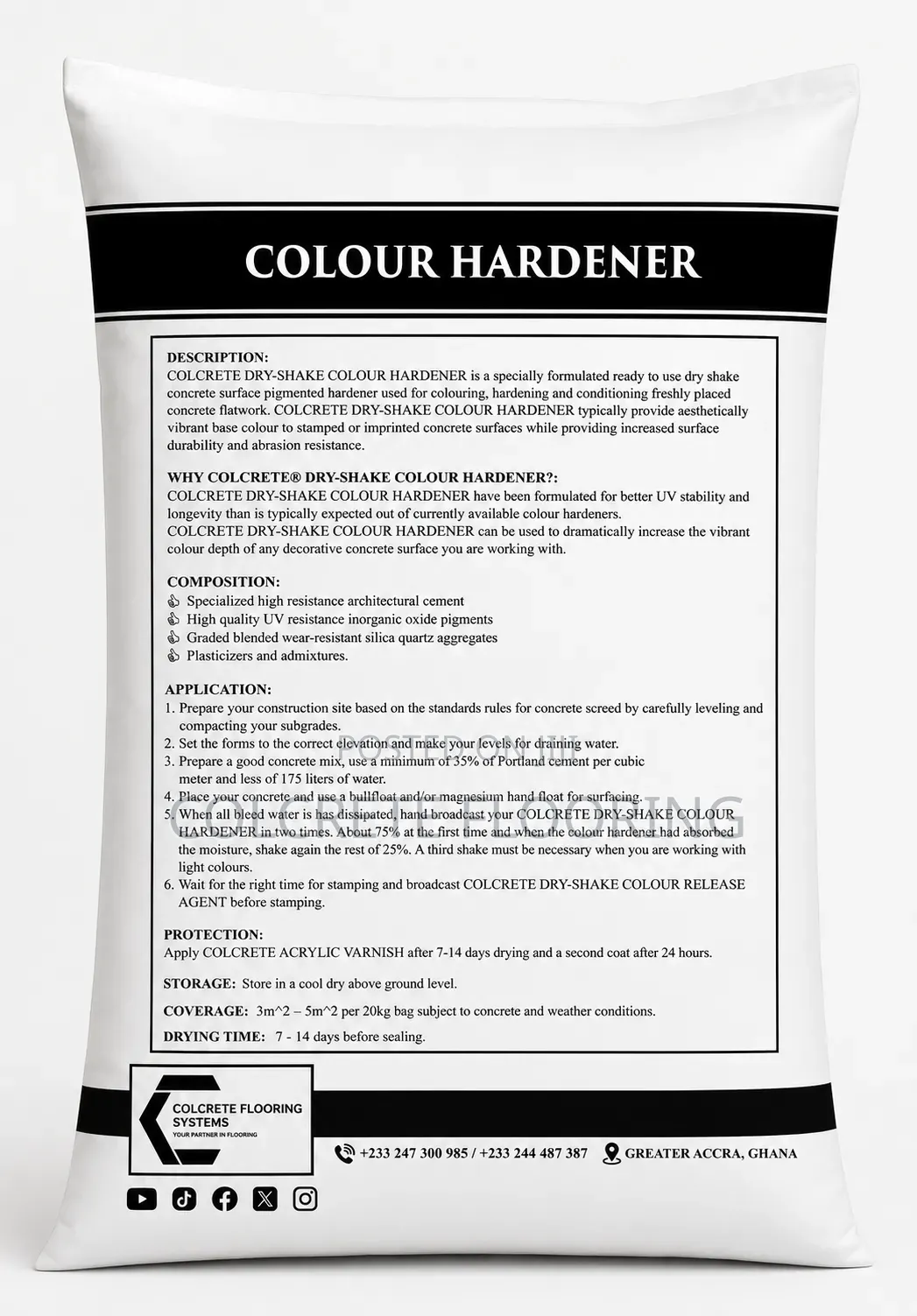 Colour Hardener for Stamped Concrete