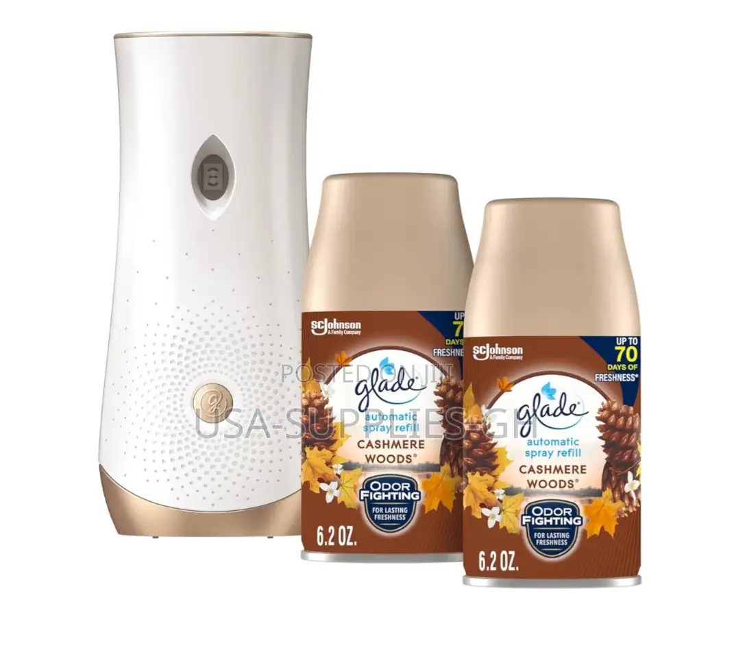 Glade Automatic Spray Holder Kit, With 2 Air Freshener Refill From Usa