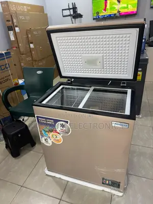 Nasco Gold Colour 150ltrs Chest Freezer. Energy Saving Internal Glass