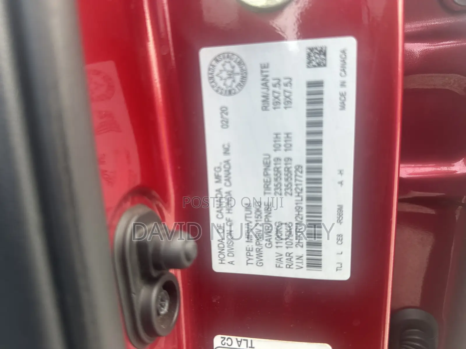 Honda CR-V 2020 Red