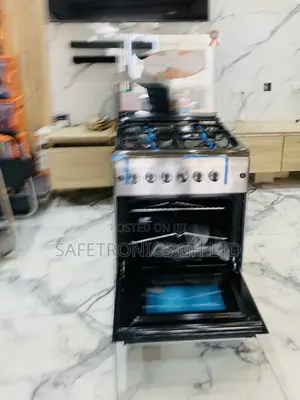 Kindly Check Ferre 60x60 4-Burner Gas Cooker With Auto Ignition in Red