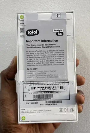 New Apple iPhone 15 128 GB Black