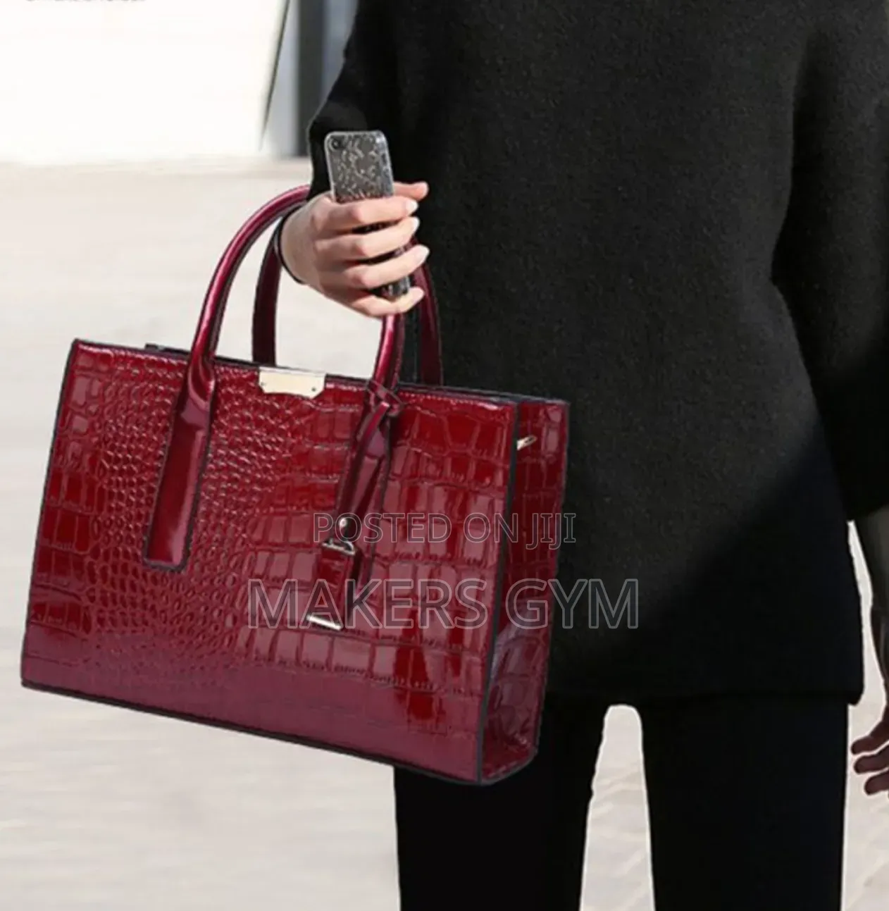 Handbag (Red Wine) Crocodile
