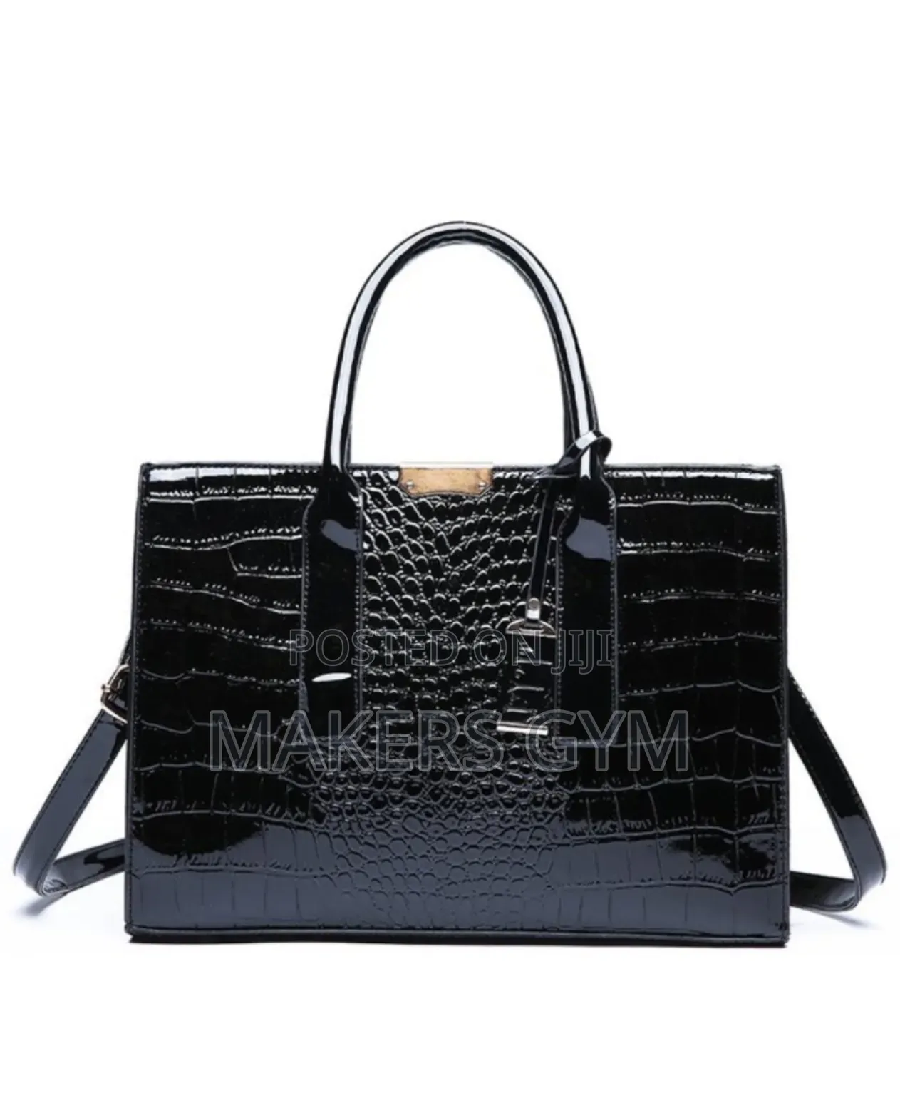 Handbag Crocodile (Black)