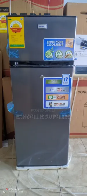 Nasco 2 Door Fridge 204 Liters