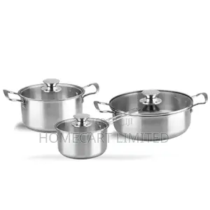 Decakila 6pcs Stainless Steel Cookware Set - Kmep049m