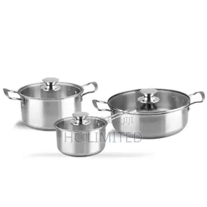 Decakila 6pcs Stainless Steel Cookware Set - Kmep049m