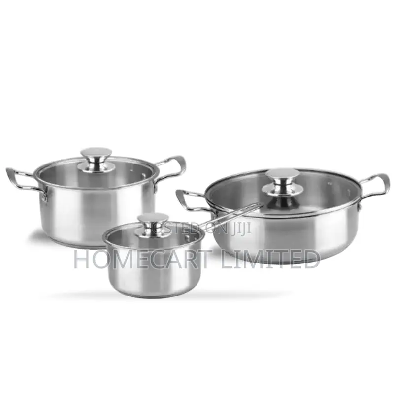 Decakila 6pcs Stainless Steel Cookware Set - Kmep049m