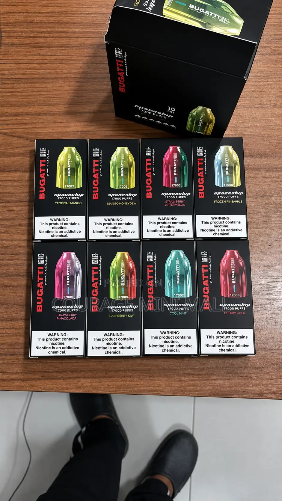 10pcs 17000 Puffs Bugatti Vapes Wholesale