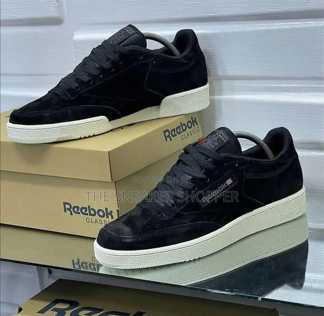 Reebok Suede Under Brown Top Black