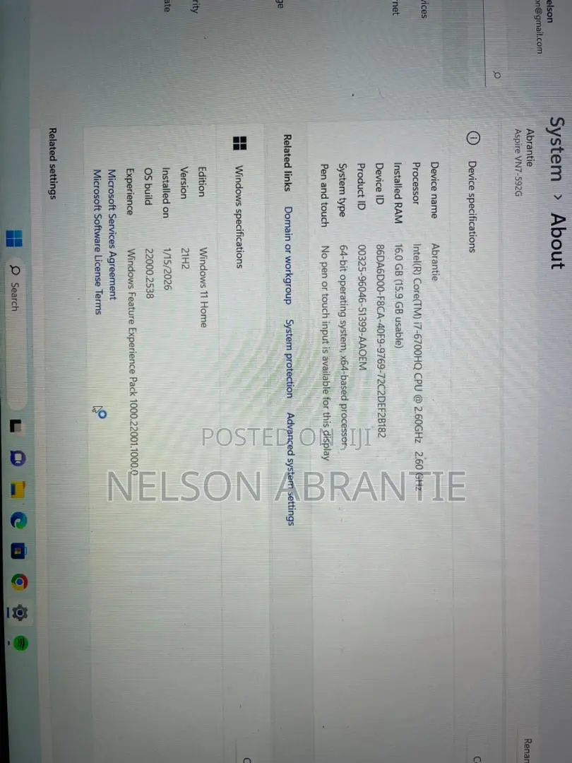 Laptop Acer Aspire 5 16GB Intel Core i7 HDD+SSD 1T