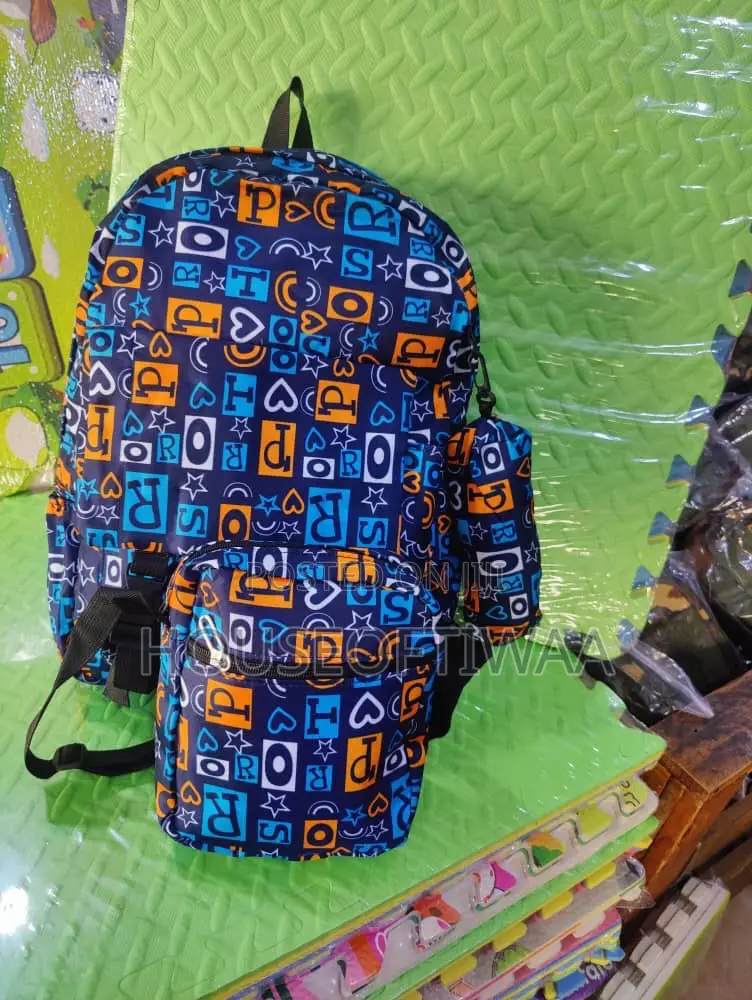 3 Pieces African Print Backpack