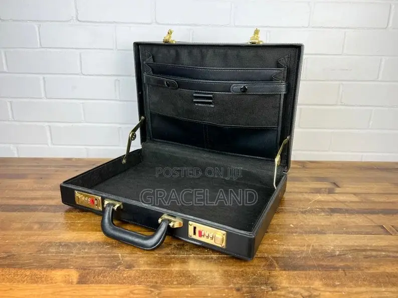 This Is Original Pure Real Leather Numeric Briefcase for Men