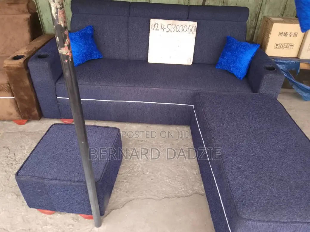 L Shape Sofa With Small Stand
