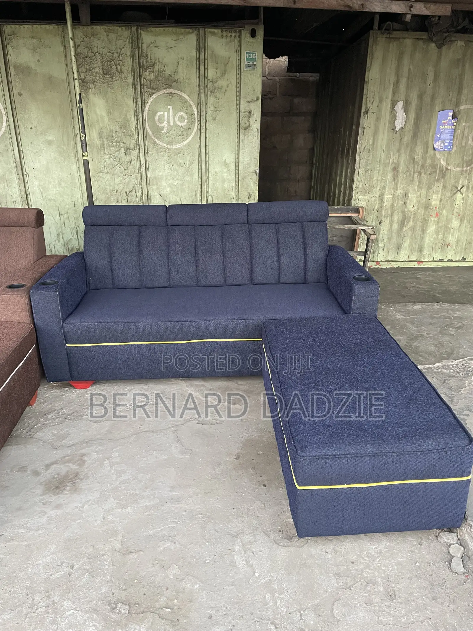 L Shape Sofa With Small Stand