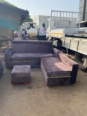 L Shape Sofa With Small Stand