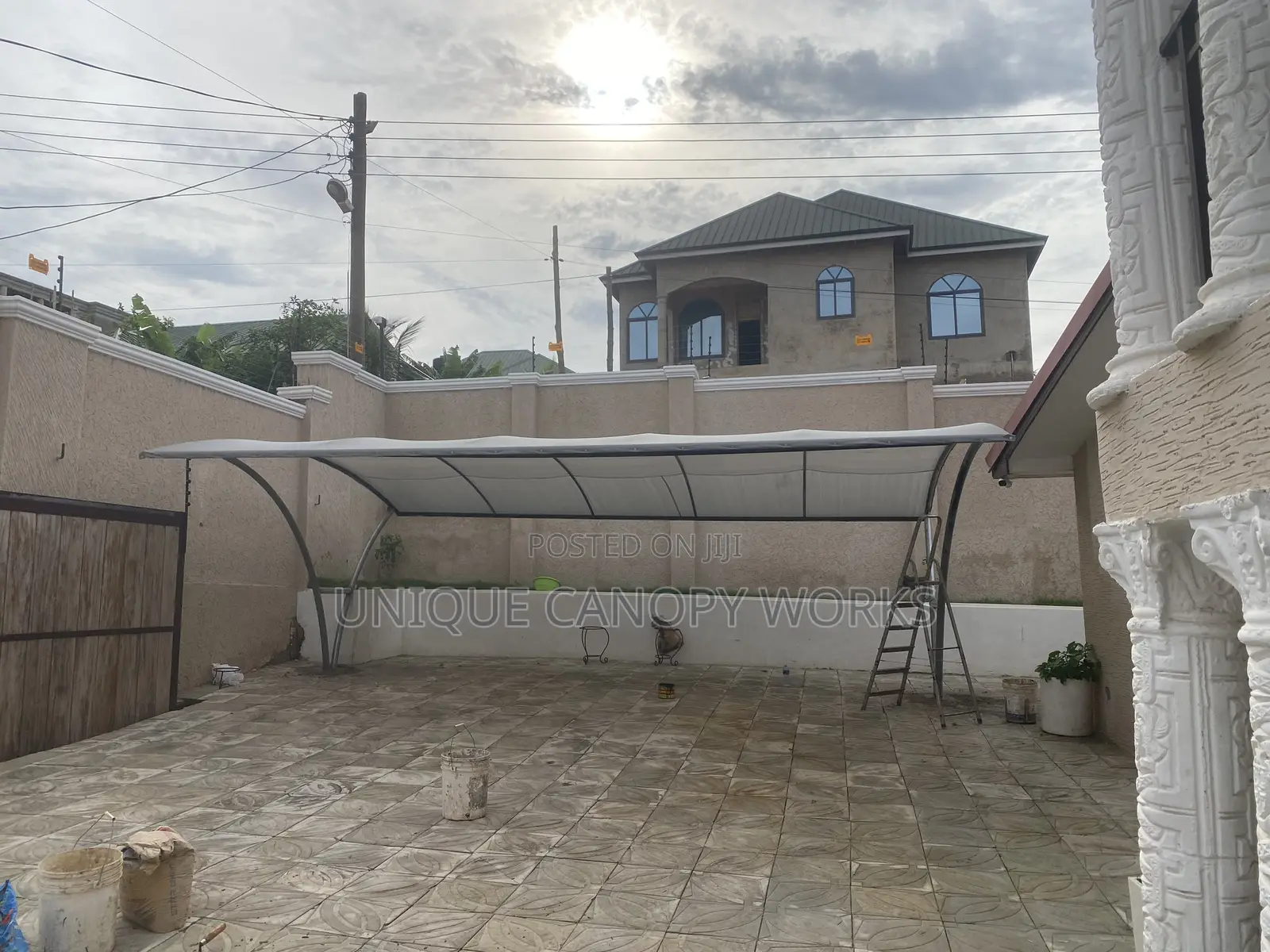 3 Cars Parking for a Canopy