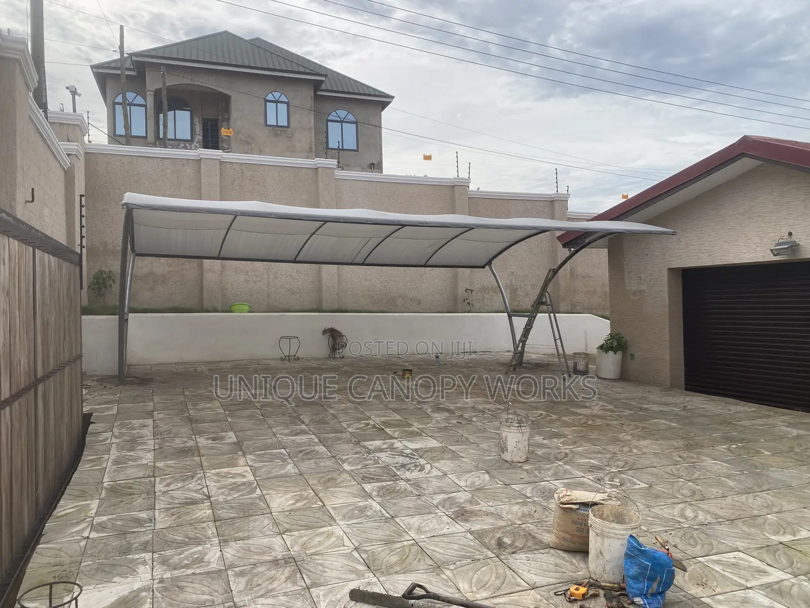 3 Cars Parking for a Canopy