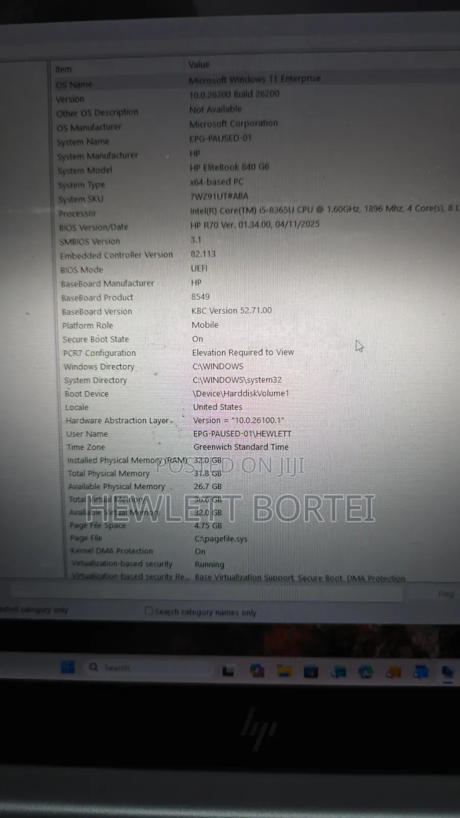Laptop HP EliteBook 840 G6 32GB Intel Core i5 SSD 1T