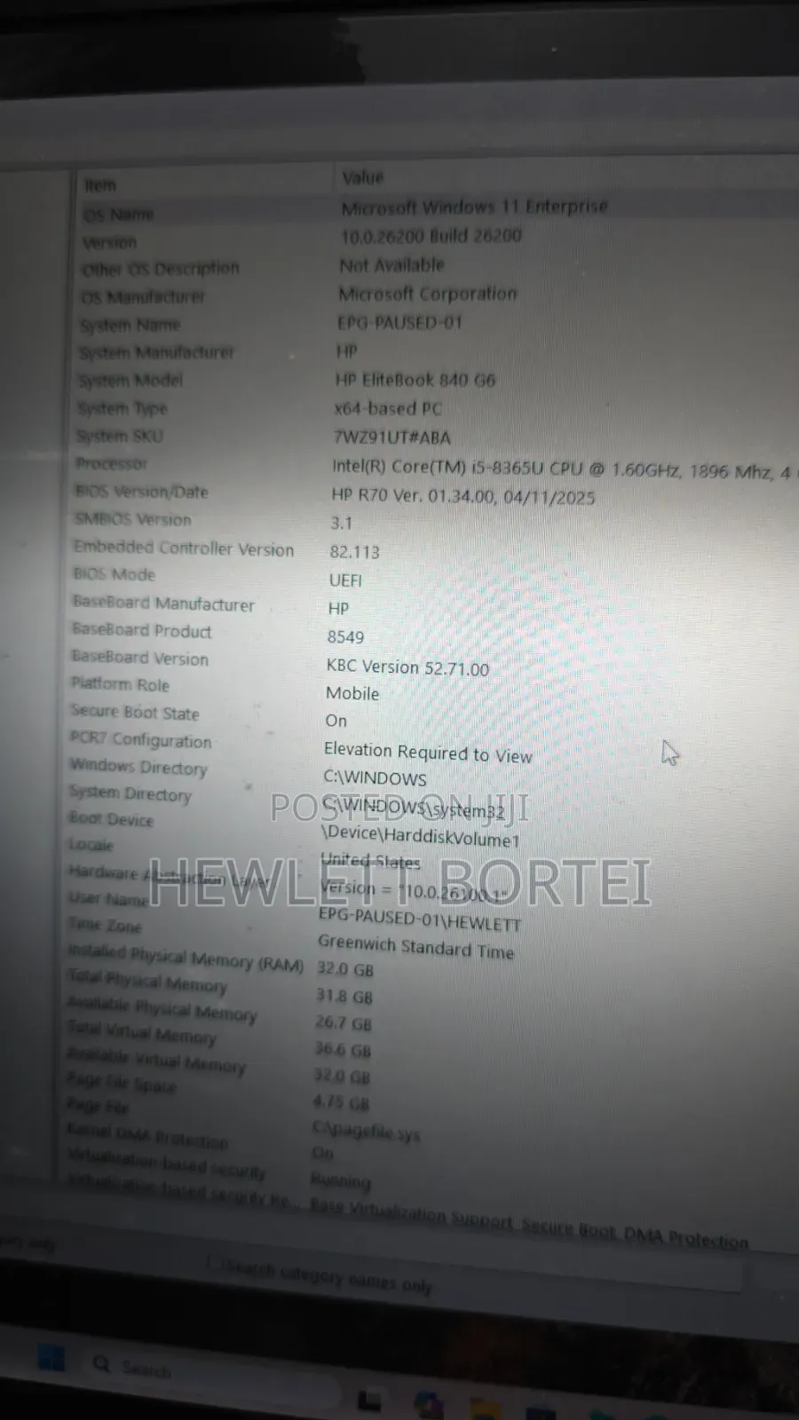 Laptop HP EliteBook 840 G6 32GB Intel Core i5 SSD 1T