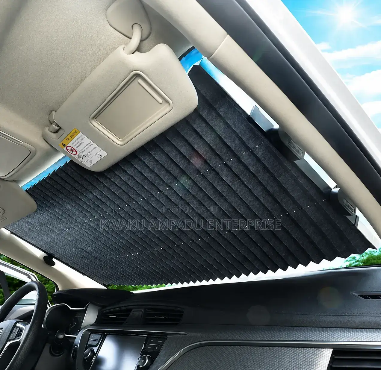 Retractable Front Windshield Sunshade
