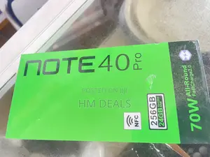 New Infinix Note 40 Pro 256 GB Black